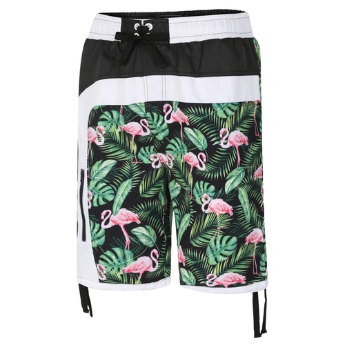 KAM Boardshorts mit Flamingo-Print Multi